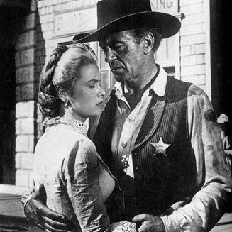FILM: HIGH NOON - MED GARY COOPER OG GRACE KELLY, 1952